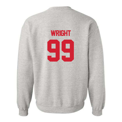 Louisiana - NCAA Football : Ashton Wright - Sports Shersey Crewneck Sweatshirt-1