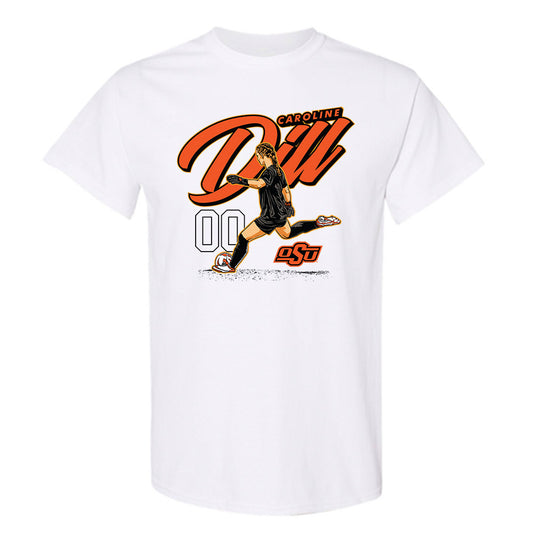 Oklahoma State - NCAA Women's Soccer : Caroline Dill -  T-Shirt Individual Caricature