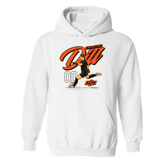 Oklahoma State - NCAA Women's Soccer : Caroline Dill -  Hooded Sweatshirt Individual Caricature