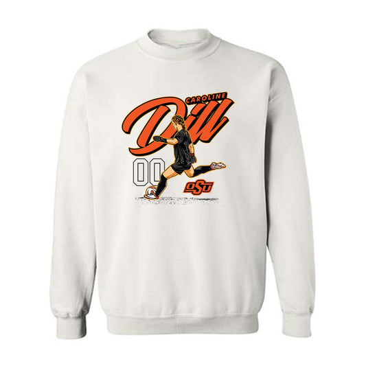 Oklahoma State - NCAA Women's Soccer : Caroline Dill -  Crewneck Sweatshirt Individual Caricature