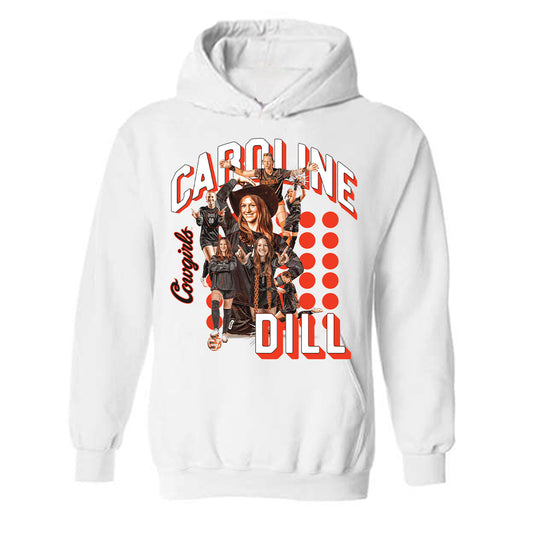 Oklahoma State - NCAA Women's Soccer : Caroline Dill -  Hooded Sweatshirt Player Collage
