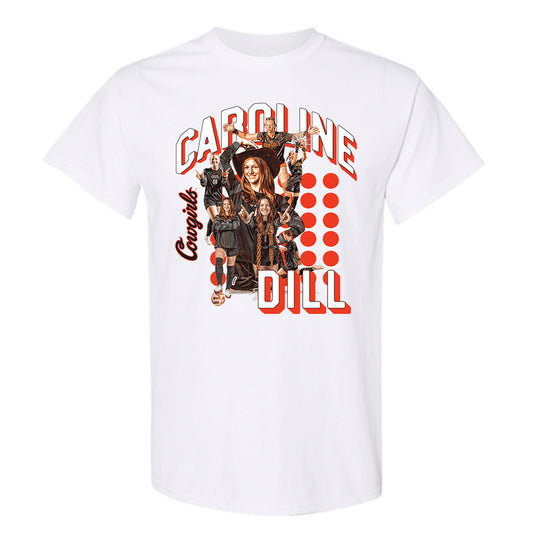Oklahoma State - NCAA Women's Soccer : Caroline Dill -  T-Shirt Player Collage