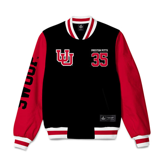 Utah - NCAA Football : Preston Pitts - Bomber Jacket-0