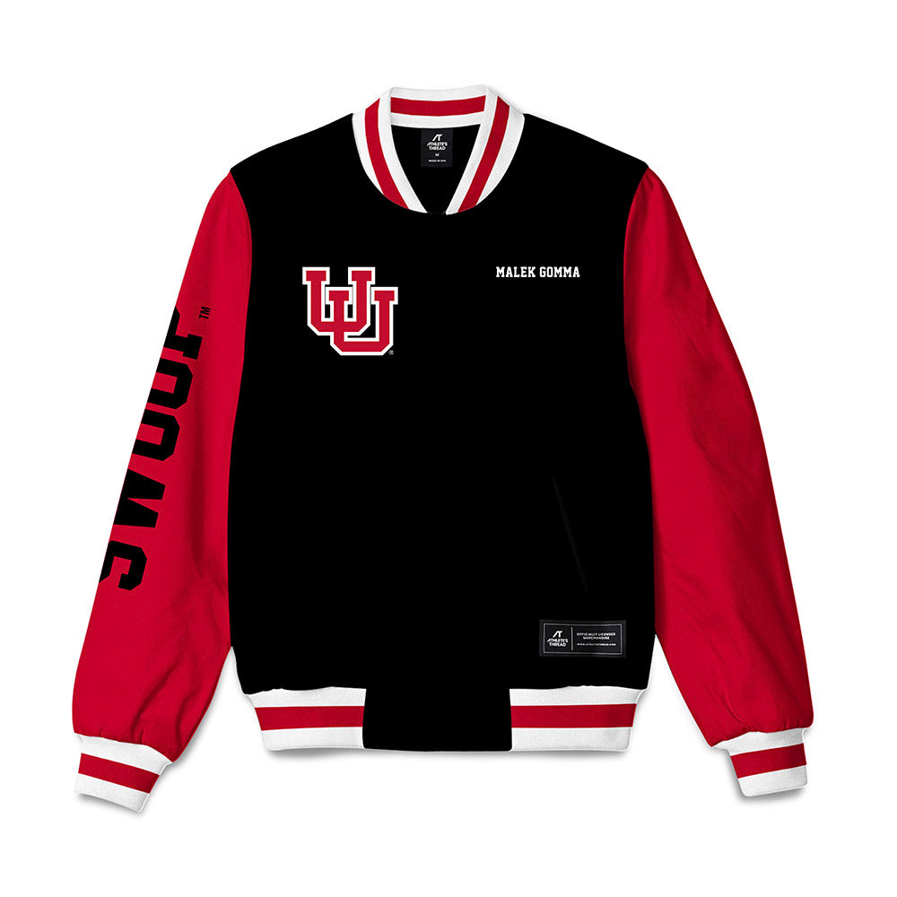 Utah - NCAA Men's Basketball : Malek Gomma - Bomber Jacket-0