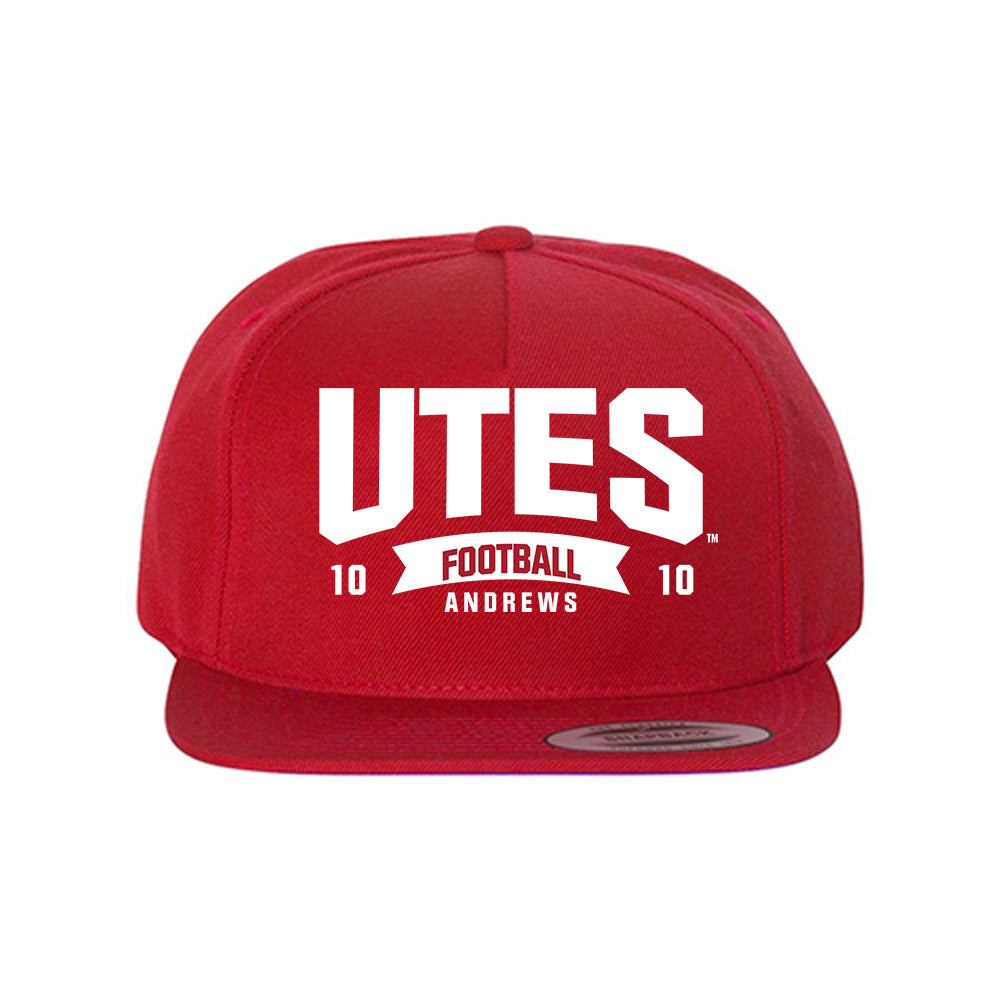 Utah - NCAA Football : Hunter Andrews - Snapback Hat-0