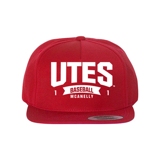 Utah - NCAA Baseball : Colter McAnelly - Snapback Hat-0