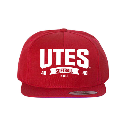 Utah - NCAA Softball : Cian Noli - Snapback Hat-0
