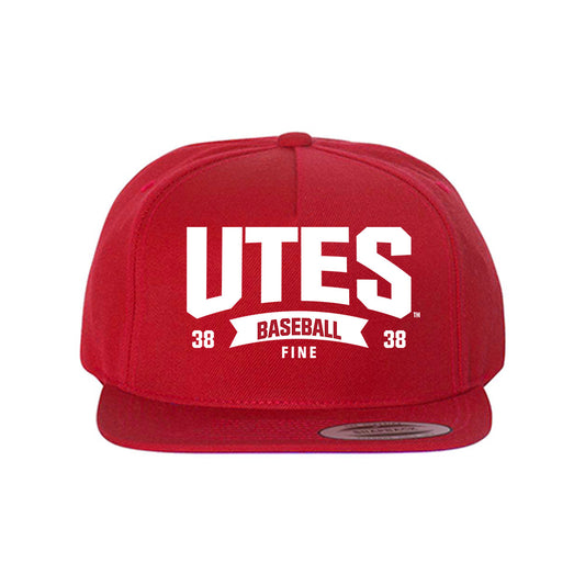Utah - NCAA Baseball : Dillon Fine - Snapback Hat-0
