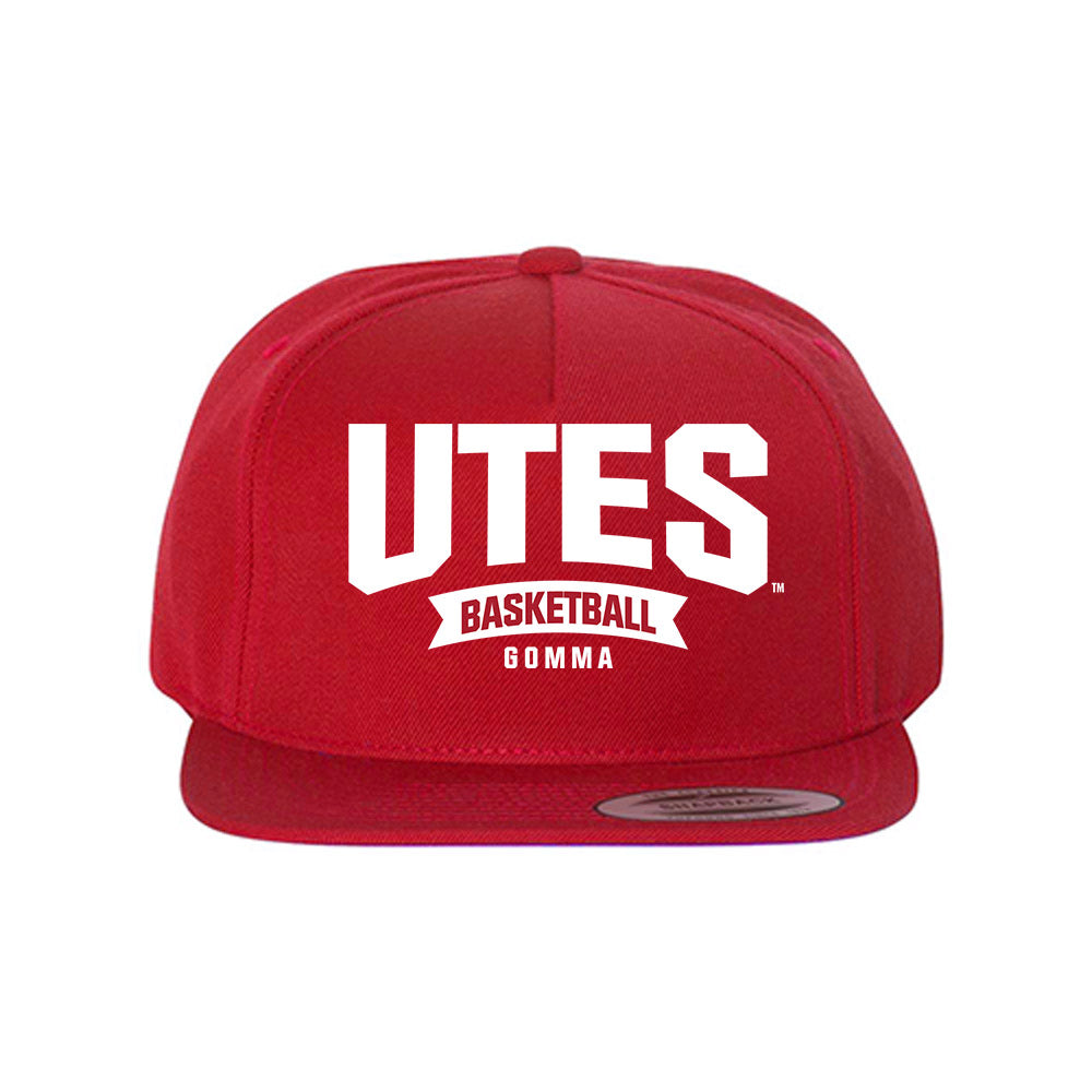 Utah - NCAA Men's Basketball : Malek Gomma - Snapback Hat-0