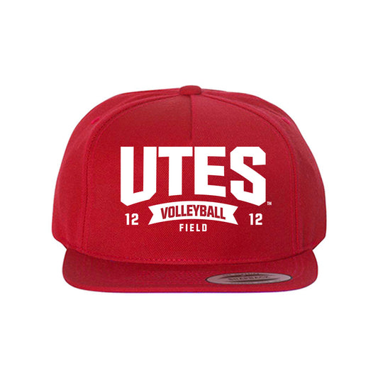 Utah - NCAA Women's Volleyball : Katelynn Field - Snapback Hat-0