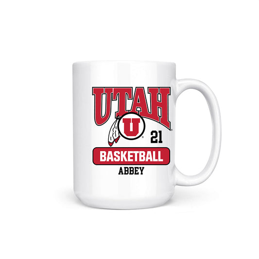 Utah - NCAA Men's Basketball : Obomate Abbey - Coffee Mug-0