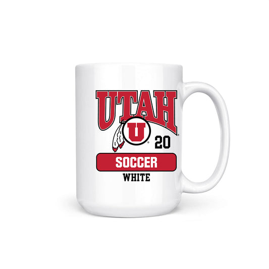 Utah - NCAA Women's Soccer : Sophie White - Coffee Mug-0