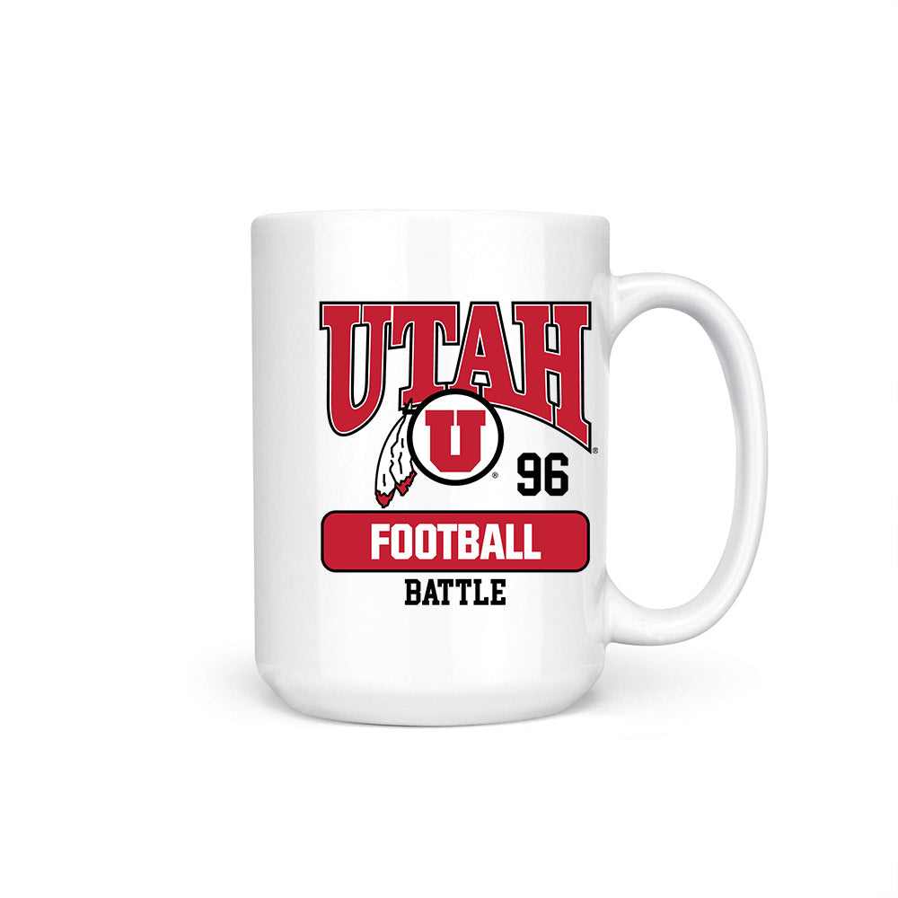 Utah - NCAA Football : Dilan Battle - Coffee Mug-0