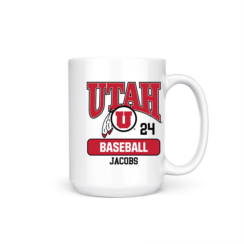 Utah - NCAA Baseball : Luke Jacobs - Coffee Mug-0