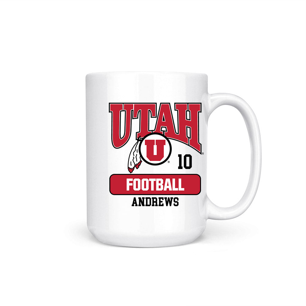 Utah - NCAA Football : Hunter Andrews - Coffee Mug-0