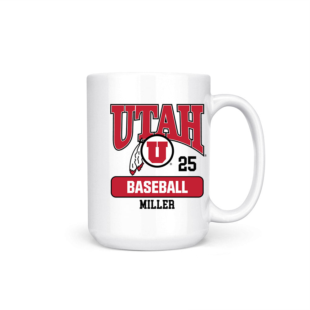 Utah - NCAA Baseball : Cal Miller - Coffee Mug-0