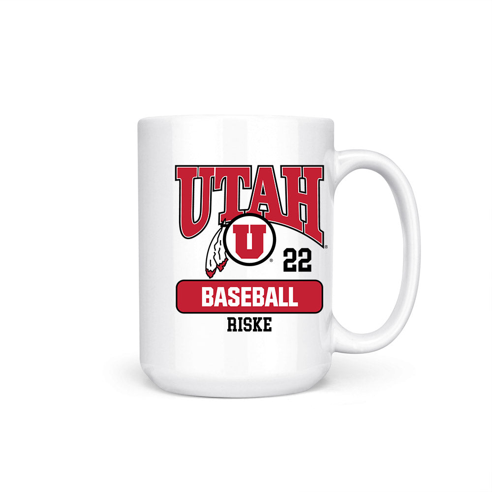 Utah - NCAA Baseball : Payton Riske - Coffee Mug-0