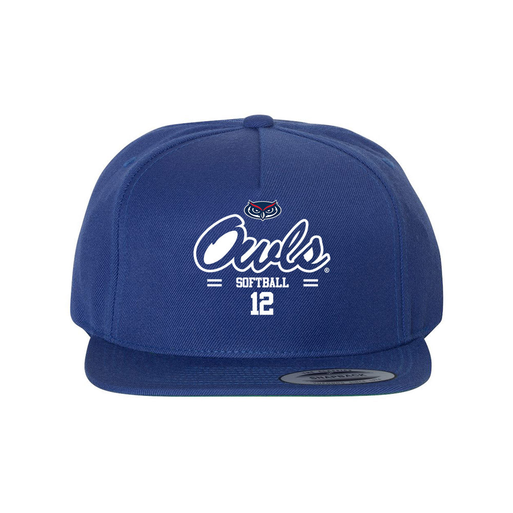 FAU - NCAA Softball : Makenna Lee - Snapback Hat-0