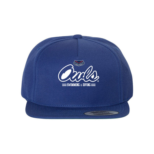 FAU - NCAA Women's Swimming & Diving : Kelly Zwart - Snapback Hat-0