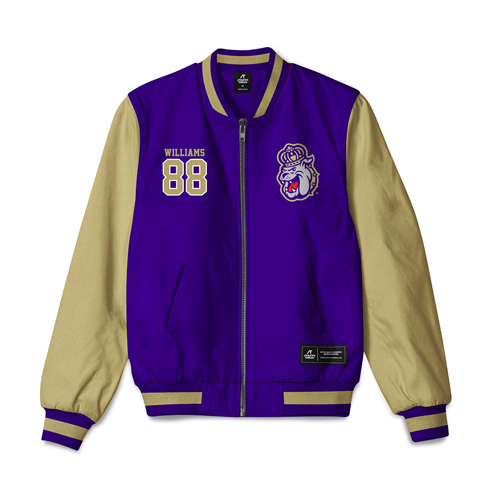 JMU - NCAA Football : Dylan Williams - Bomber Jacket-0