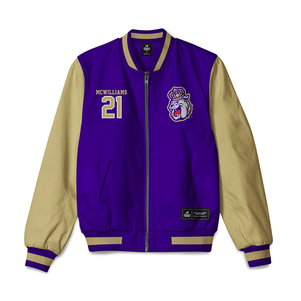 JMU - NCAA Football : Roddrey McWilliams - Bomber Jacket-0