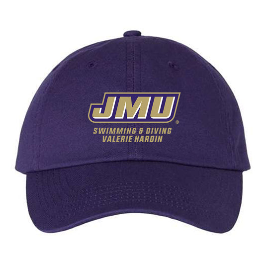 JMU - NCAA Women's Swimming & Diving : Valerie Hardin - Dad Hat-0