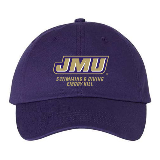 JMU - NCAA Women's Swimming & Diving : Emory Hill - Dad Hat-0