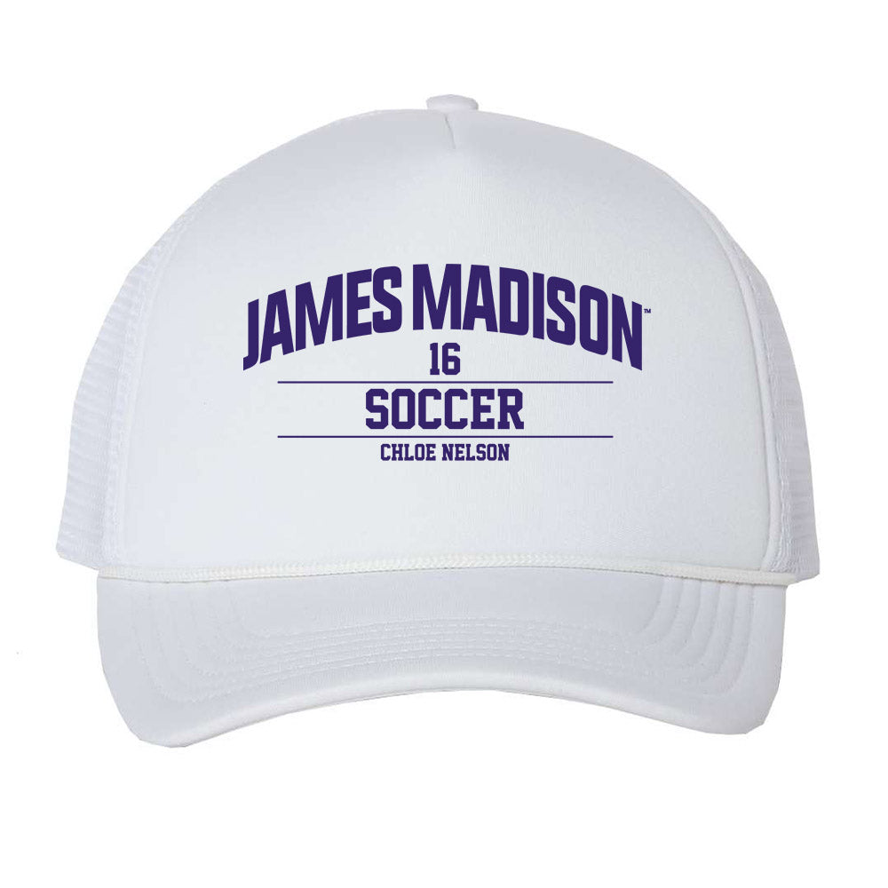 JMU - NCAA Women's Soccer : chloe nelson - Trucker Hat-0