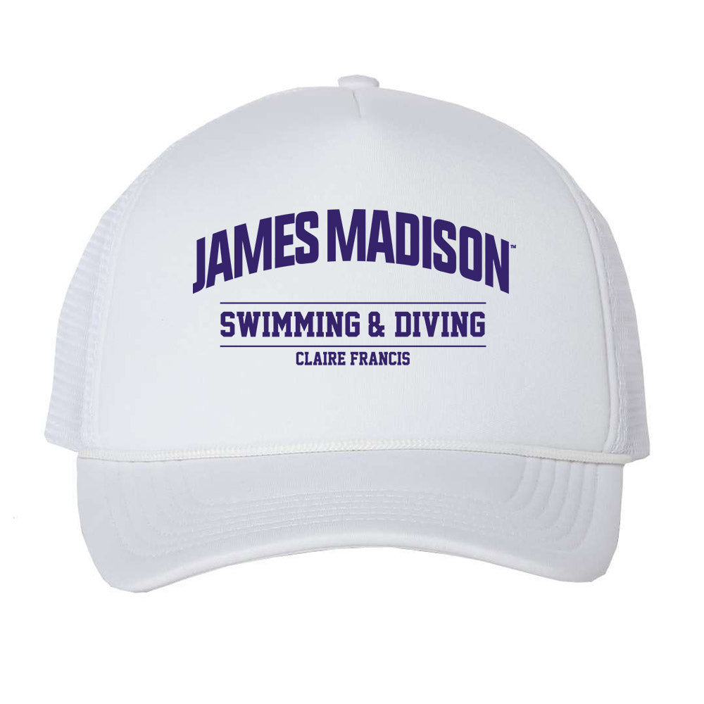 JMU - NCAA Women's Swimming & Diving : Claire Francis - Trucker Hat-0