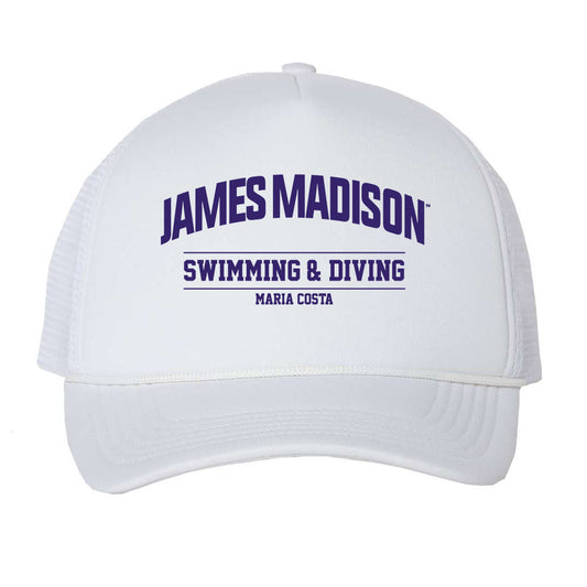 JMU - NCAA Women's Swimming & Diving : Maria Costa - Trucker Hat-0