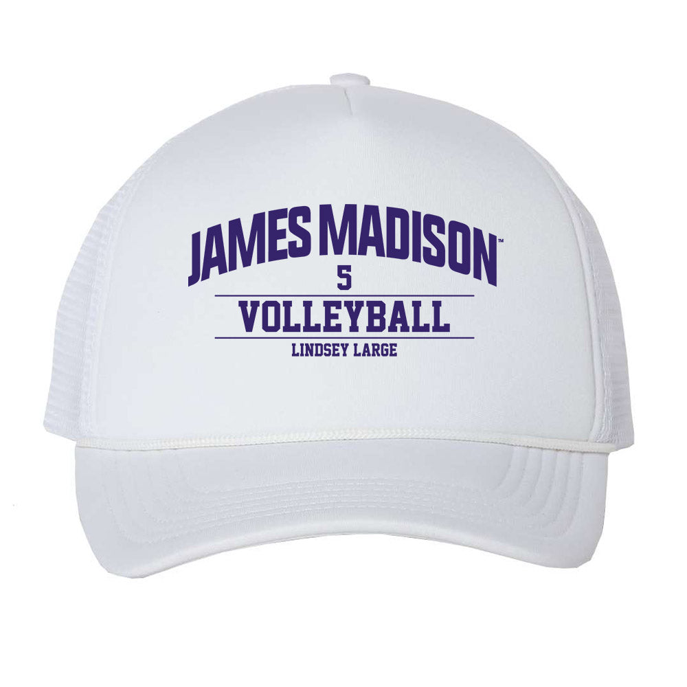JMU - NCAA Women's Volleyball : Lindsey Large - Trucker Hat-0