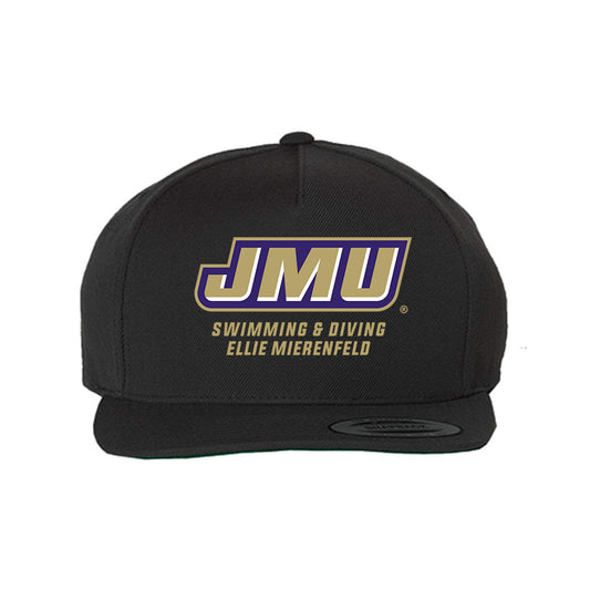 JMU - NCAA Women's Swimming & Diving : Ellie Mierenfeld - Snapback Hat-0