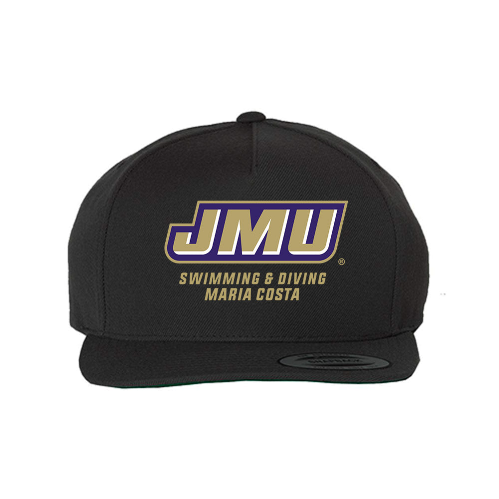 JMU - NCAA Women's Swimming & Diving : Maria Costa - Snapback Hat-0