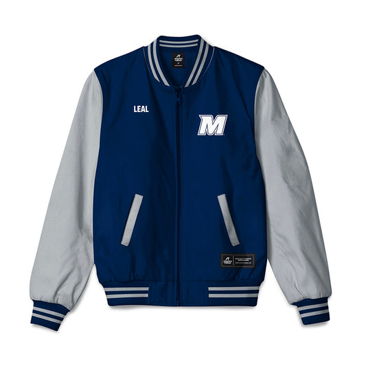 Monmouth - NCAA Men's Swimming & Diving : Sebastian Leal - Bomber Jacket-0
