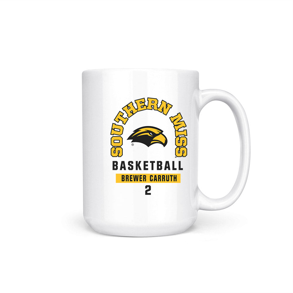 Southern Miss - NCAA Men's Basketball : Brewer Carruth - Coffee Mug-0
