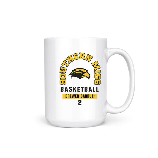 Southern Miss - NCAA Men's Basketball : Brewer Carruth - Coffee Mug-0