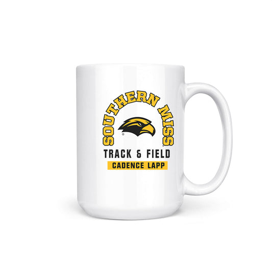 Southern Miss - NCAA Women's Track & Field : Cadence Lapp - Coffee Mug-0