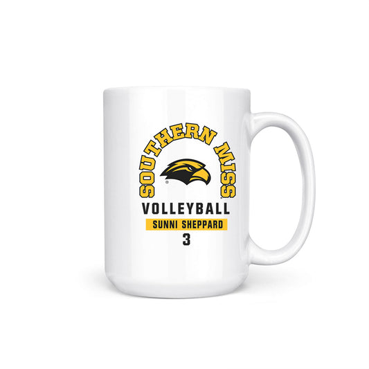 Southern Miss - NCAA Women's Volleyball : Sunni Sheppard - Coffee Mug-0