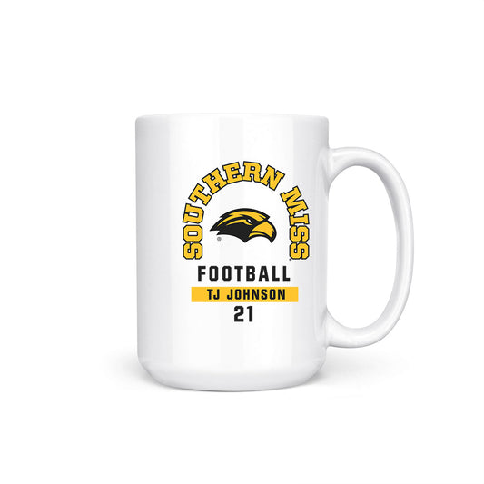 Southern Miss - NCAA Football : TJ Johnson - Coffee Mug-0