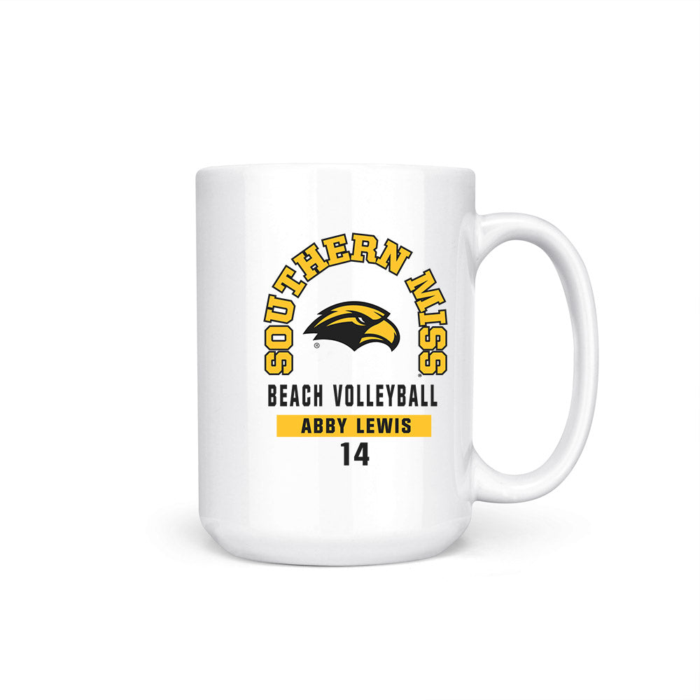 Southern Miss - NCAA Beach Volleyball : Abby Lewis - Coffee Mug-0
