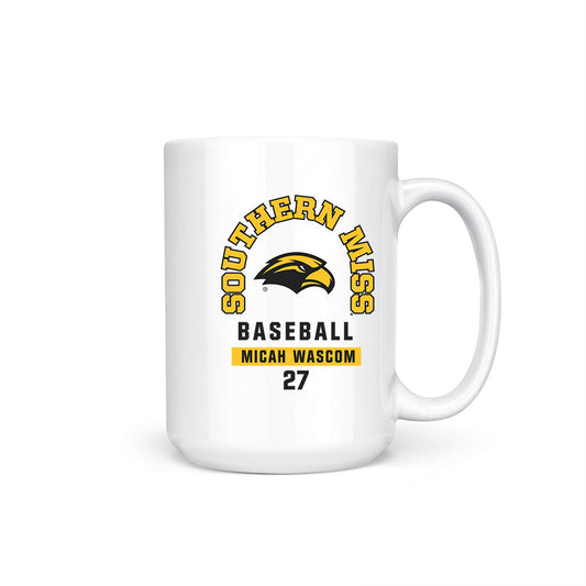 Southern Miss - NCAA Baseball : Micah Wascom - Coffee Mug-0