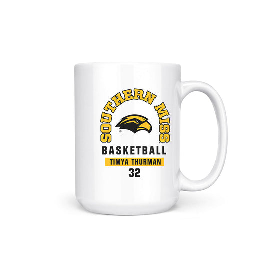 Southern Miss - NCAA Women's Basketball : Timya Thurman - Coffee Mug-0