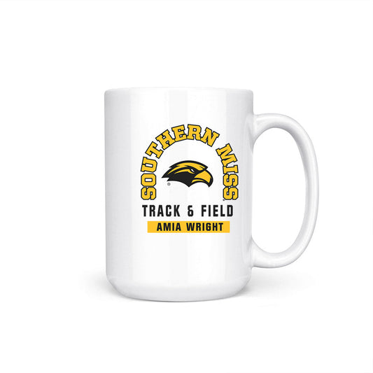 Southern Miss - NCAA Women's Track & Field : Amia Wright - Coffee Mug-0