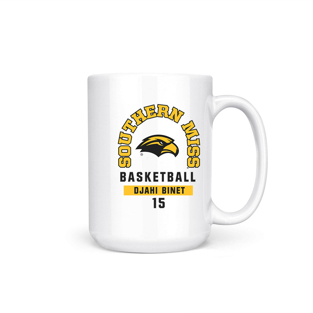 Southern Miss - NCAA Men's Basketball : Djahi Binet - Coffee Mug-0