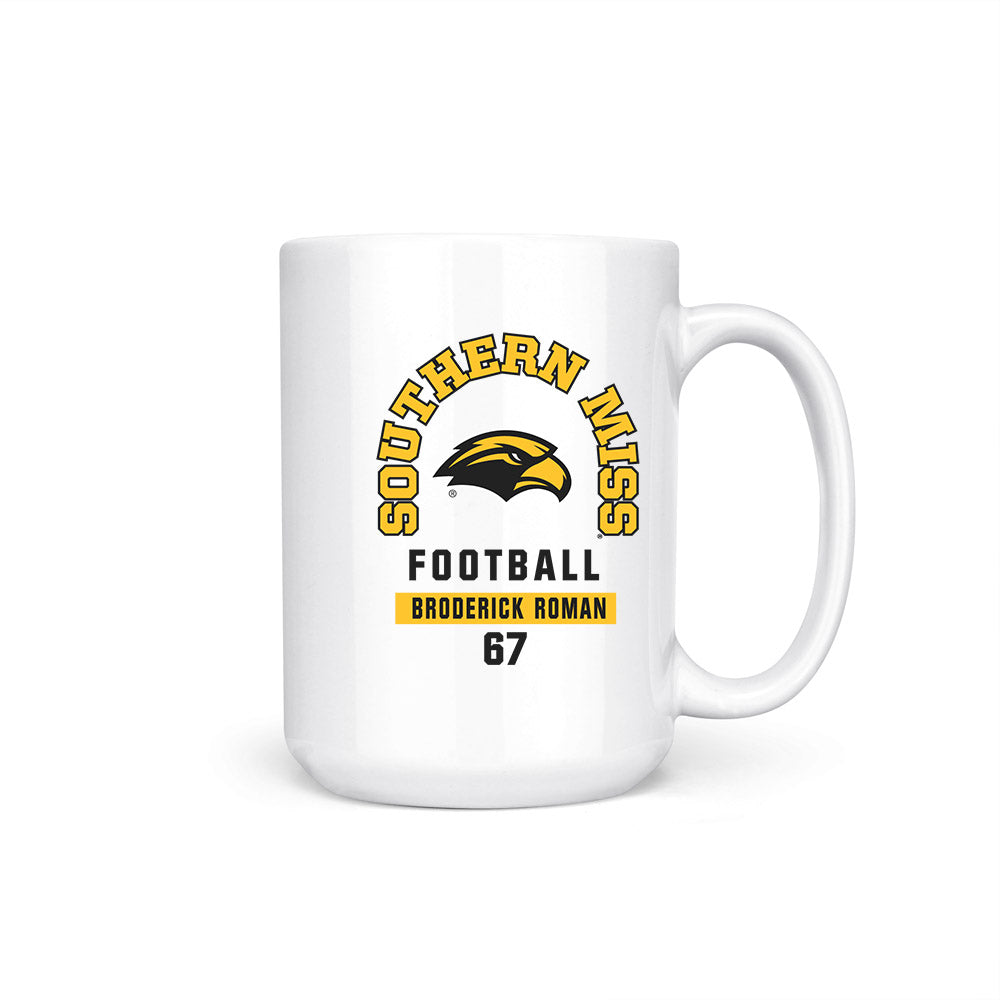 Southern Miss - NCAA Football : Broderick Roman - Coffee Mug-0