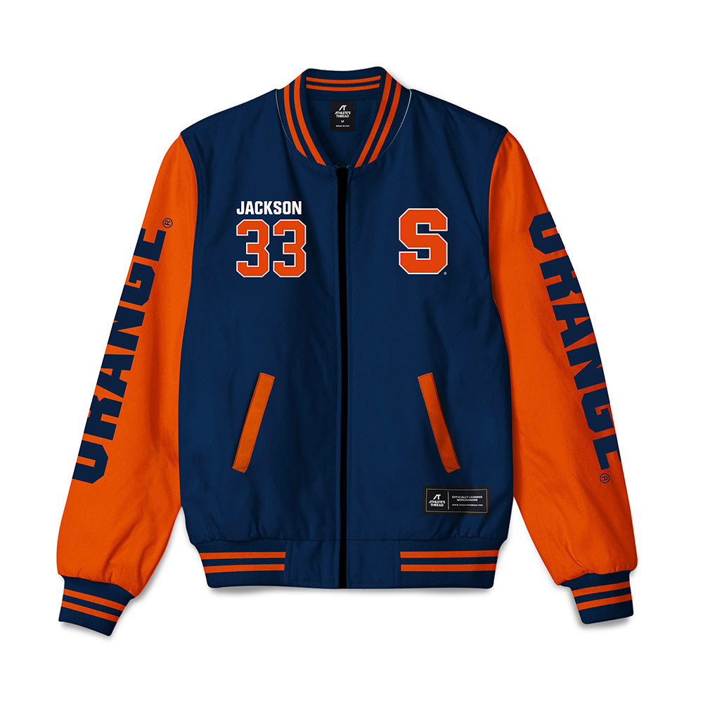 Syracuse - NCAA Softball : Harmony Jackson - Bomber Jacket-0