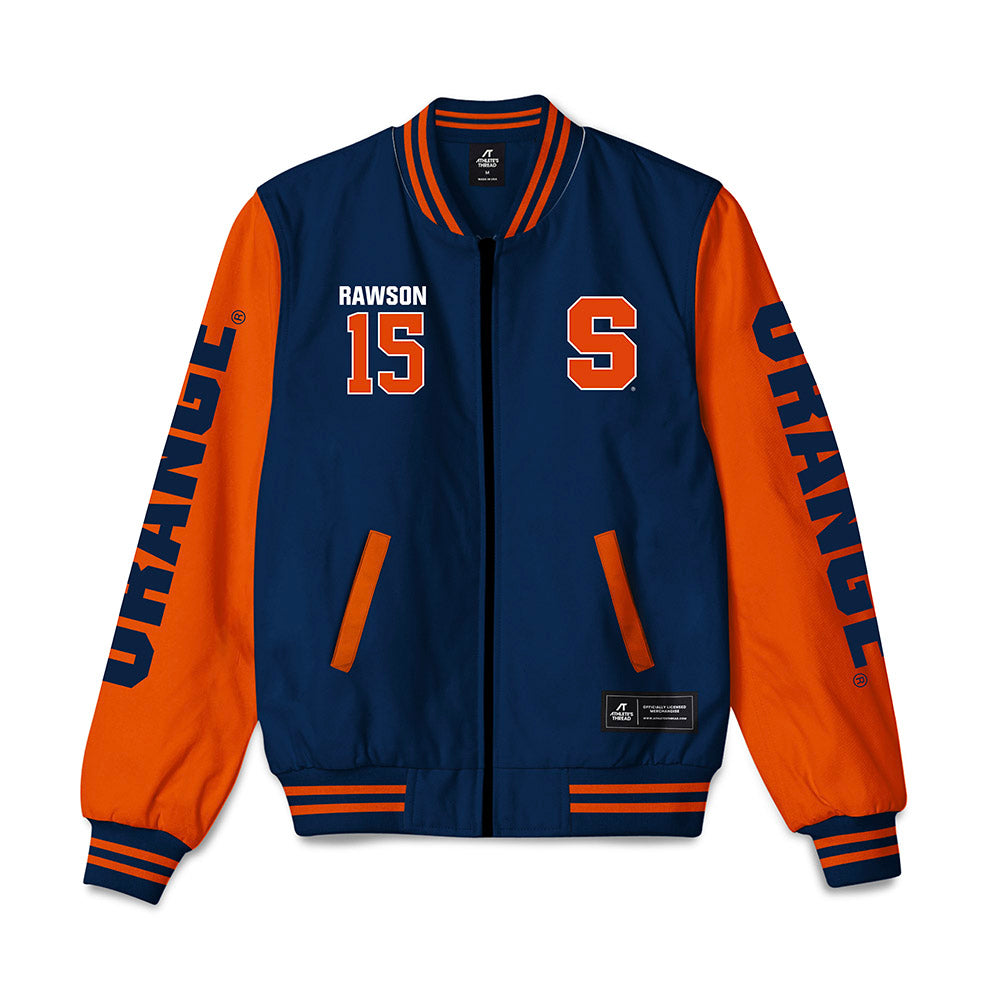 Syracuse - NCAA Men's Lacrosse : Ted Rawson - Bomber Jacket-0