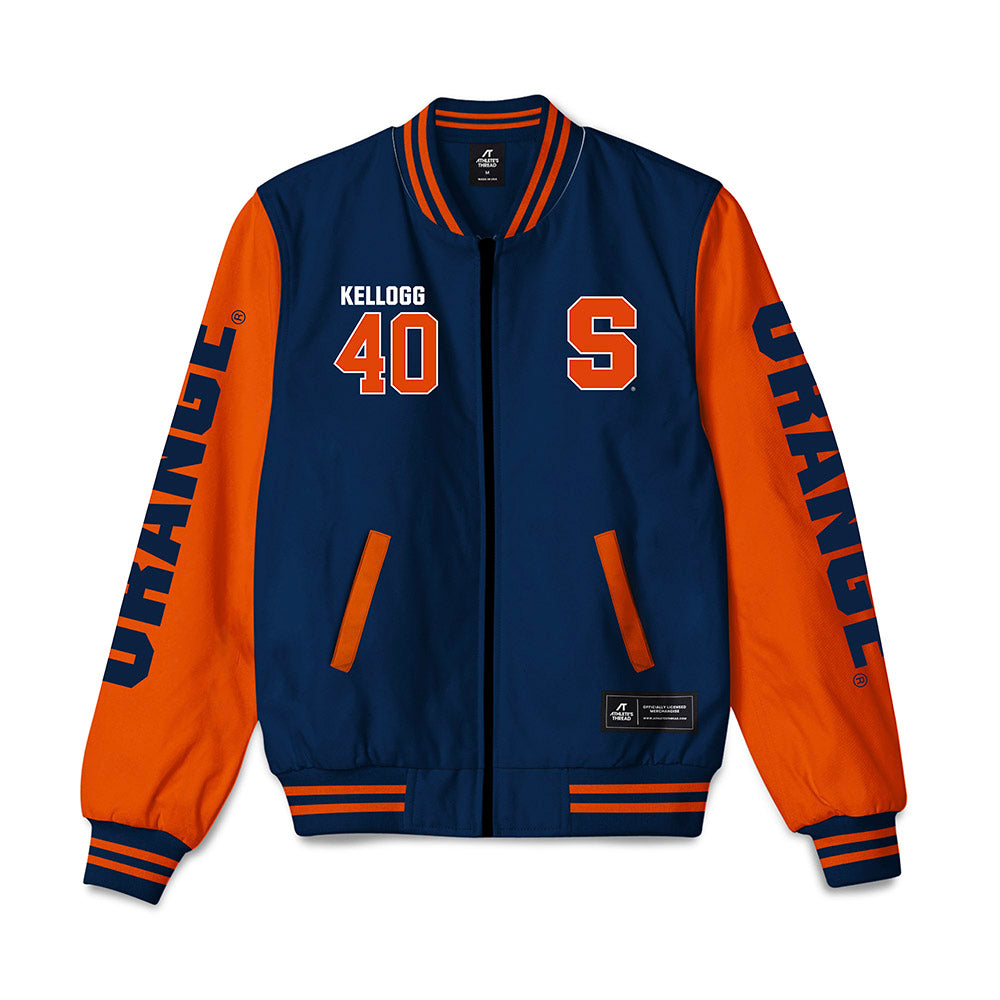 Syracuse - NCAA Men's Lacrosse : Tucker Kellogg - Bomber Jacket-0