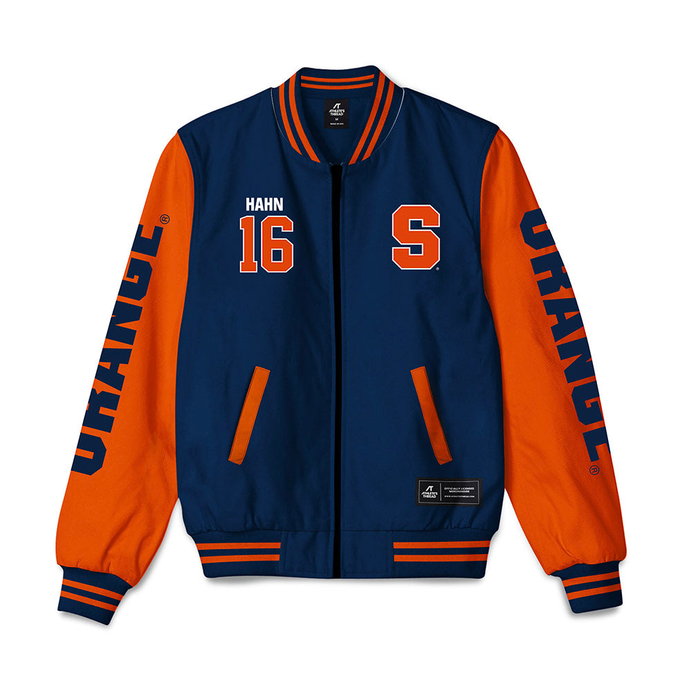 Syracuse - NCAA Men's Lacrosse : Bogue Hahn - Bomber Jacket-0