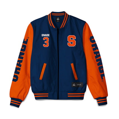 Syracuse - NCAA Women's Ice Hockey : Emma Gnade - Bomber Jacket-0